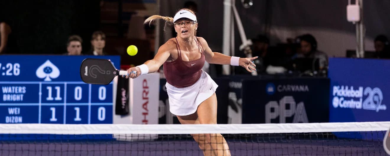 Anna Leigh Waters competing at the Rate Las Vegas Open presented by JOOLA.