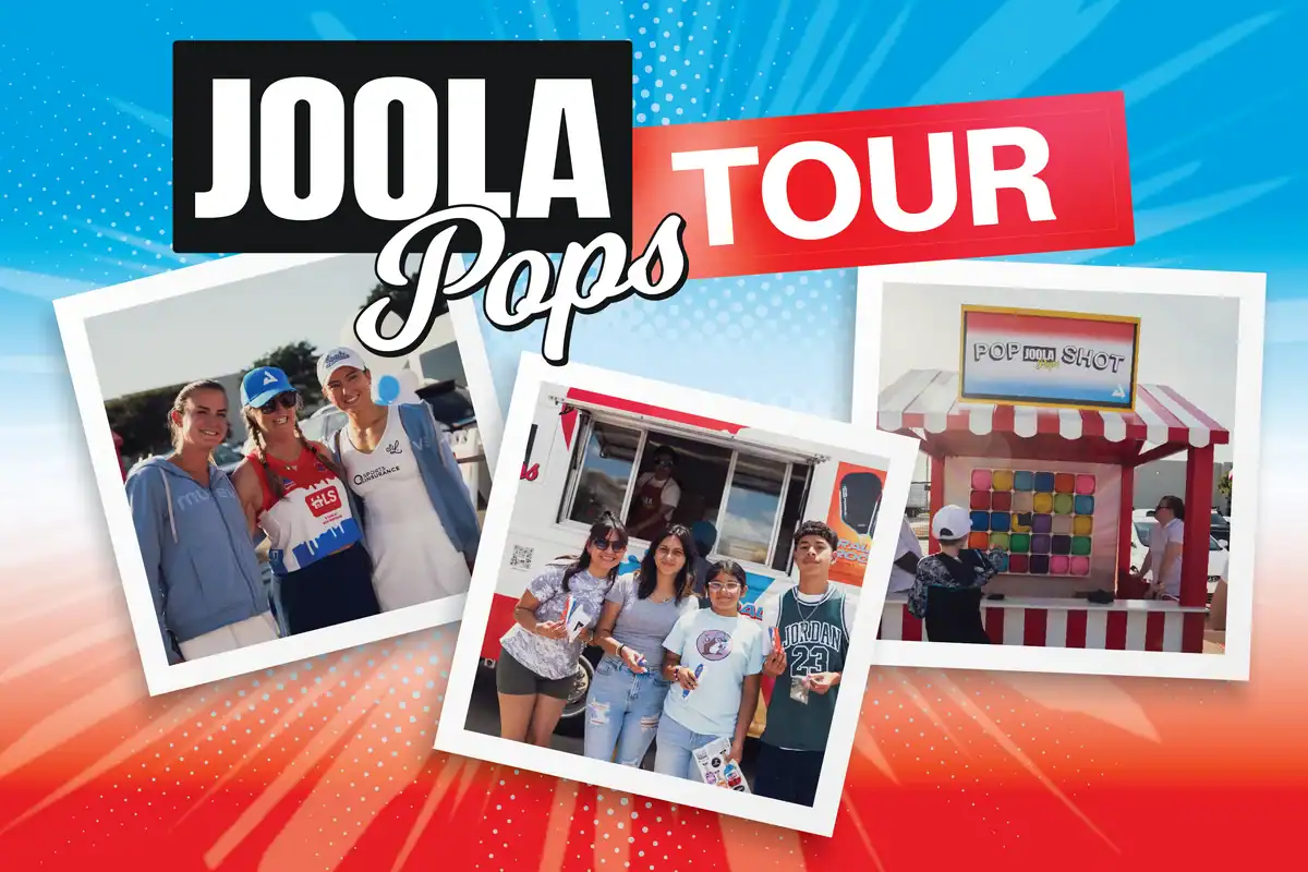 PPA Tour JOOLA Pops Summer Tour event with players and game booths.